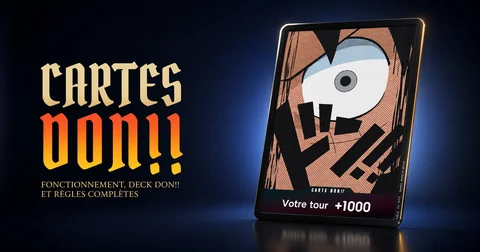 Cartes DON One Piece TCG avec deck DON officiel et zone de Coût